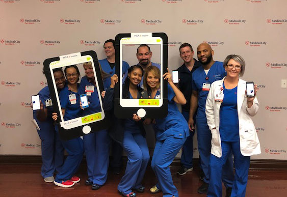 Group of nurses at Medical City Fort Worth